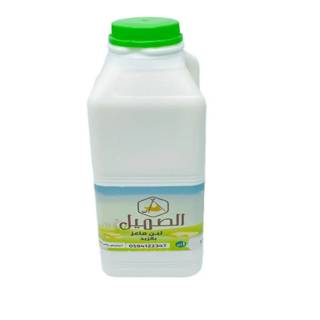 لبن ماعز بالزبدة الصميل